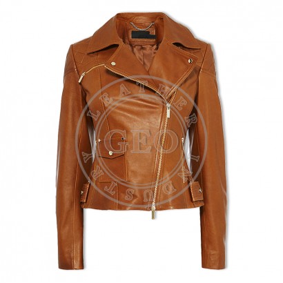 Custom Best Selling Fashion Leather Jackets For Ladies